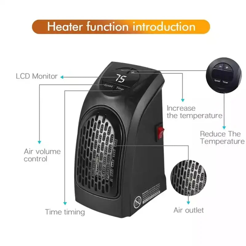 CALEFACTOR PORTATIL HEANDY  HEATER 400w / NO MAS FRIO !!